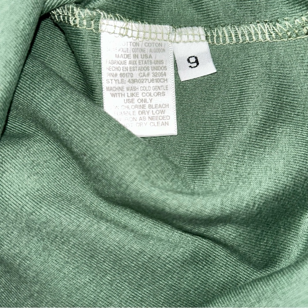 Free People Green Sleeveless Muscle Tee with Mandarin Collar Athleisure Lux - Picture 5 of 9